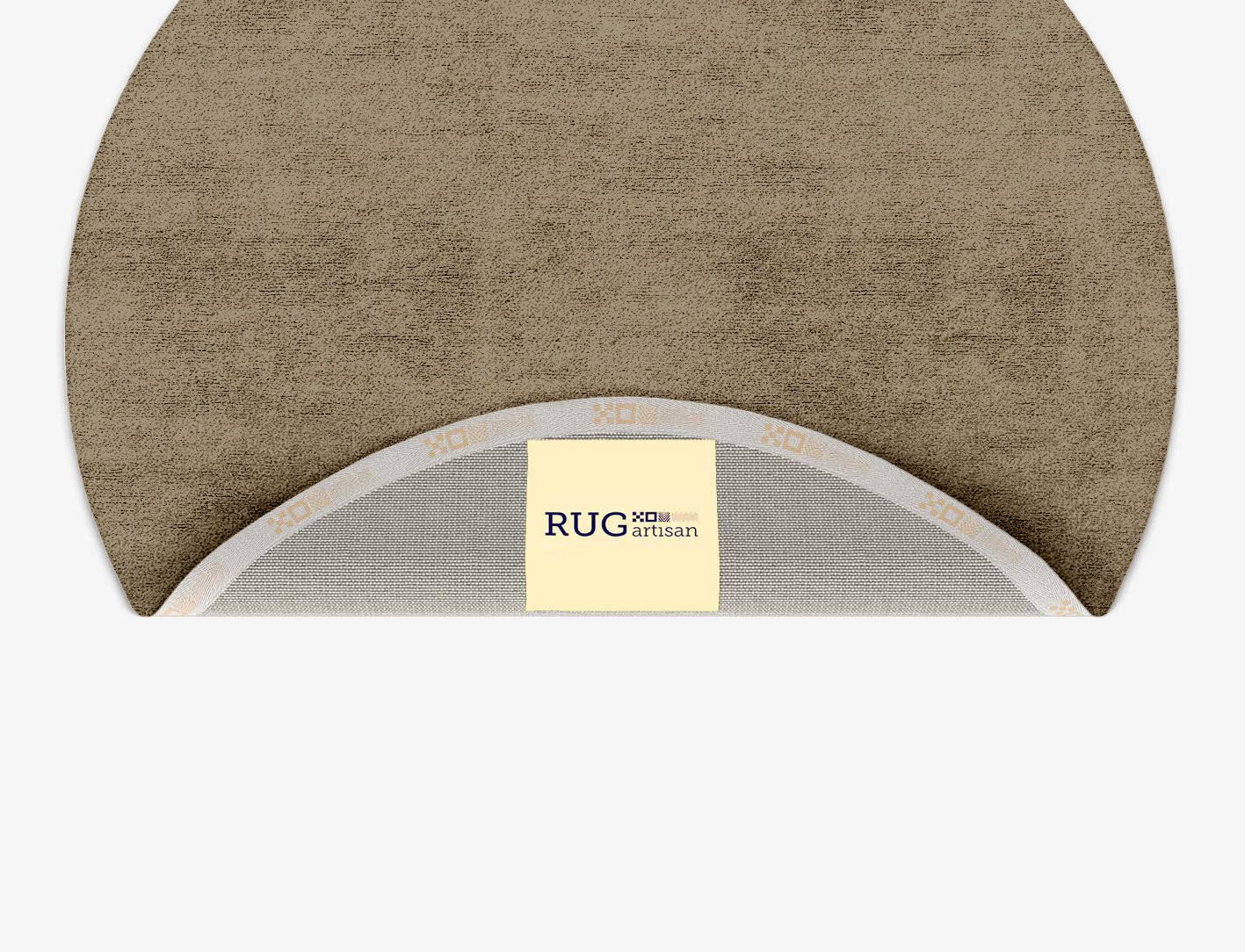 RA-AC09 Solid Colors Round Hand Tufted Bamboo Silk Custom Rug by Rug Artisan