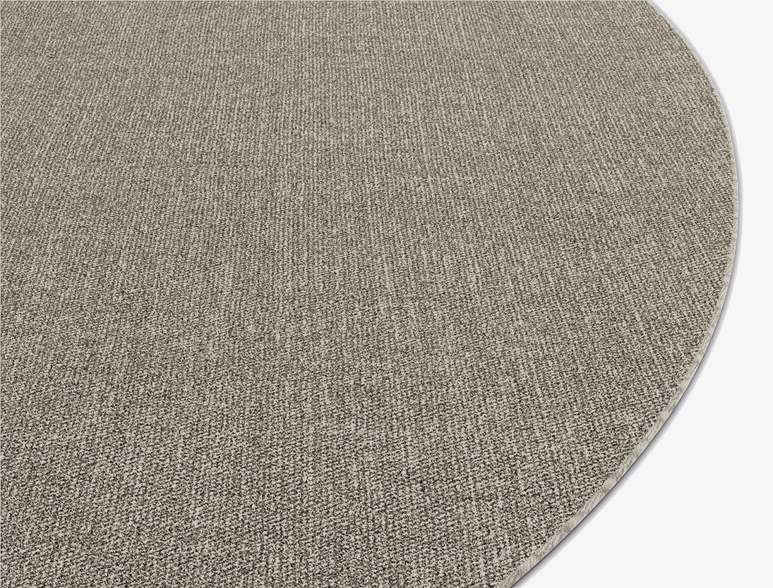 RA-AE10 Solid Colours Round Outdoor Recycled Yarn Custom Rug by Rug Artisan