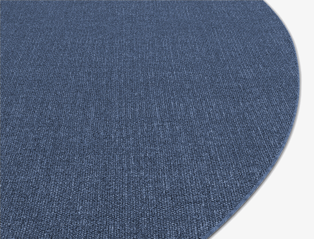 RA-BB07 Solid Colors Round Flatweave New Zealand Wool Custom Rug by Rug Artisan