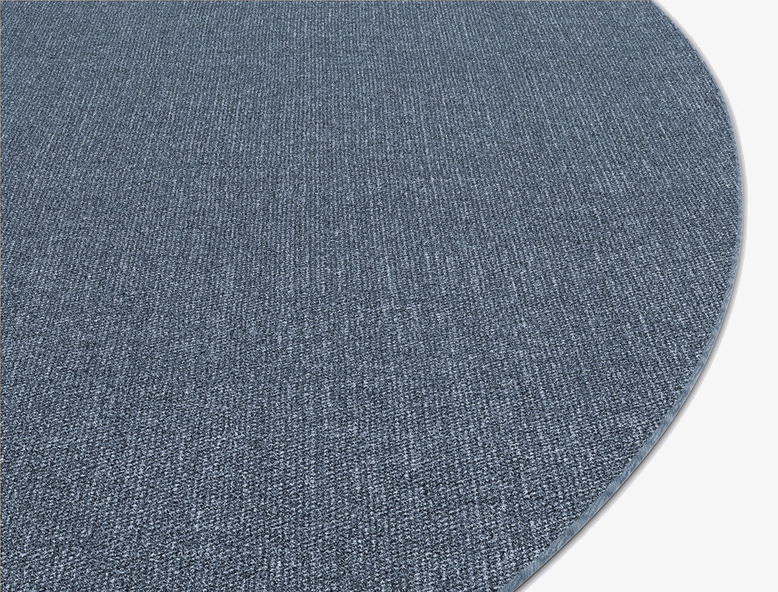 RA-BF05 Solid Colors Round Flatweave New Zealand Wool Custom Rug by Rug Artisan