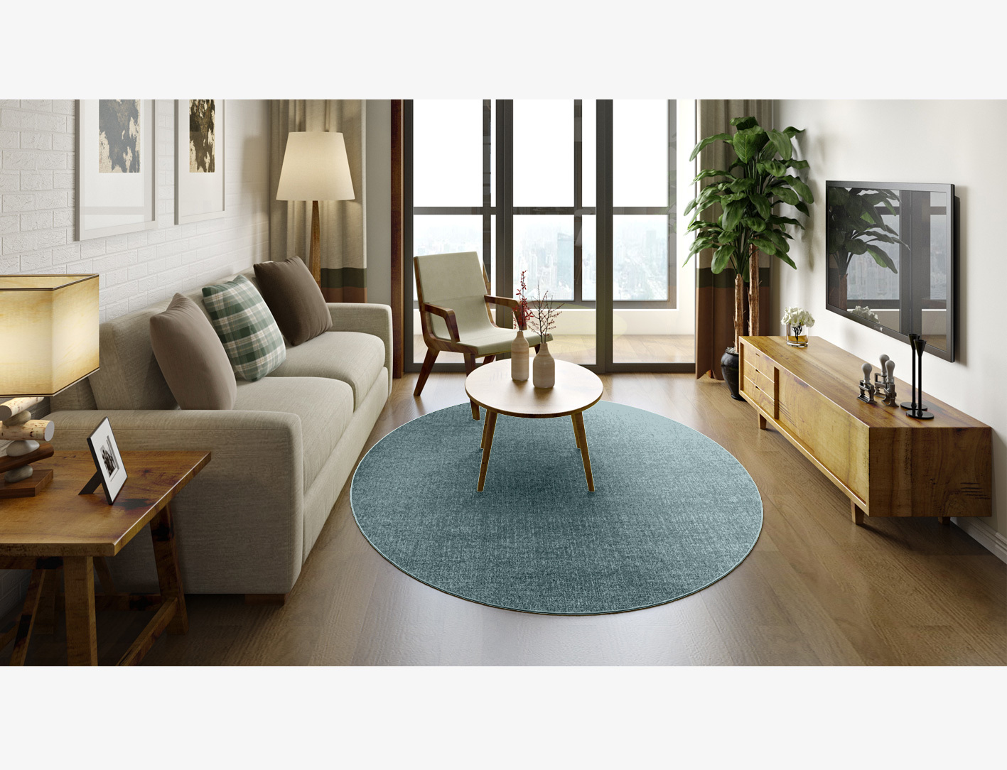RA-BG09 Solid Colors Oval Flatweave New Zealand Wool Custom Rug by Rug Artisan