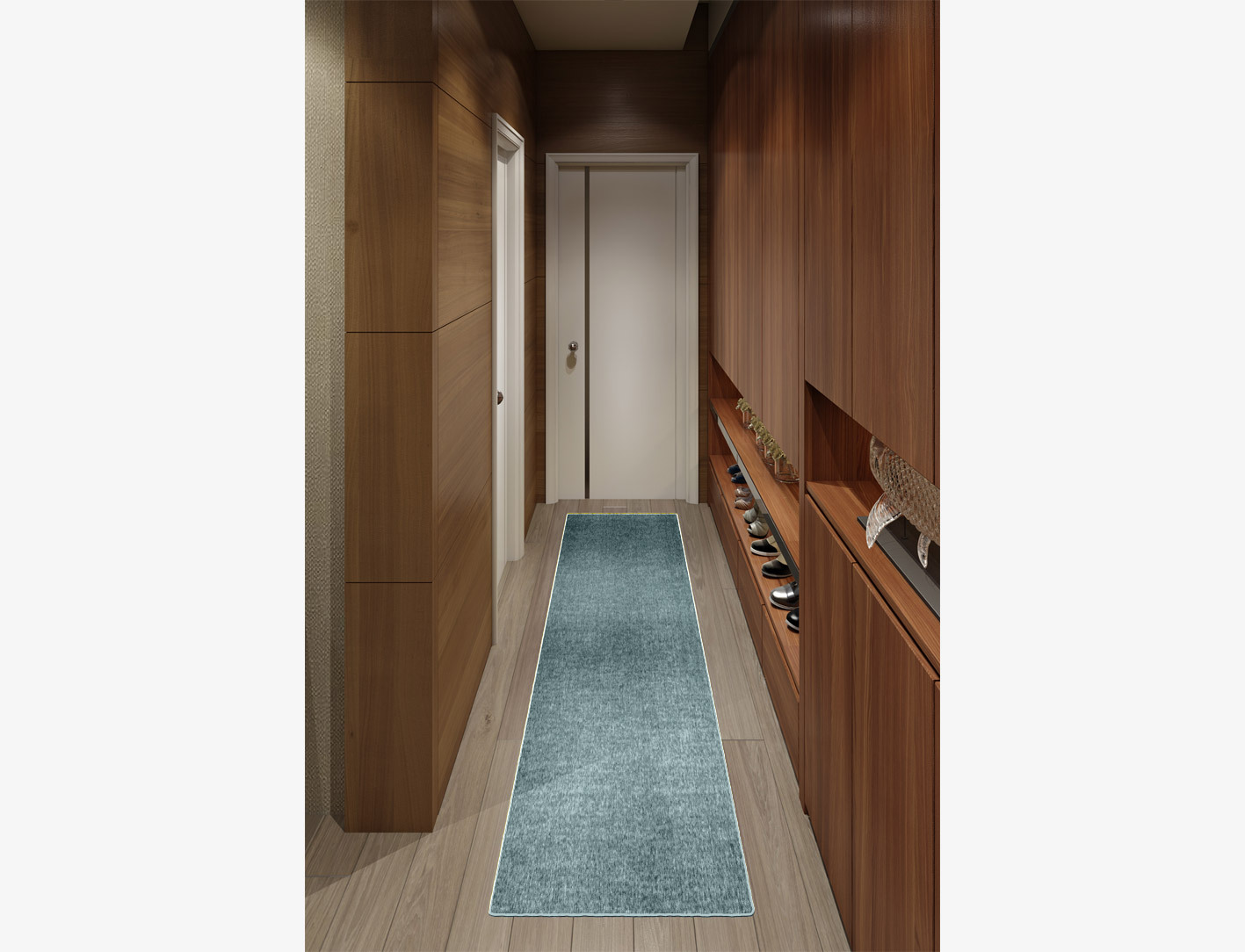 RA-BG09 Solid Colors Runner Flatweave New Zealand Wool Custom Rug by Rug Artisan