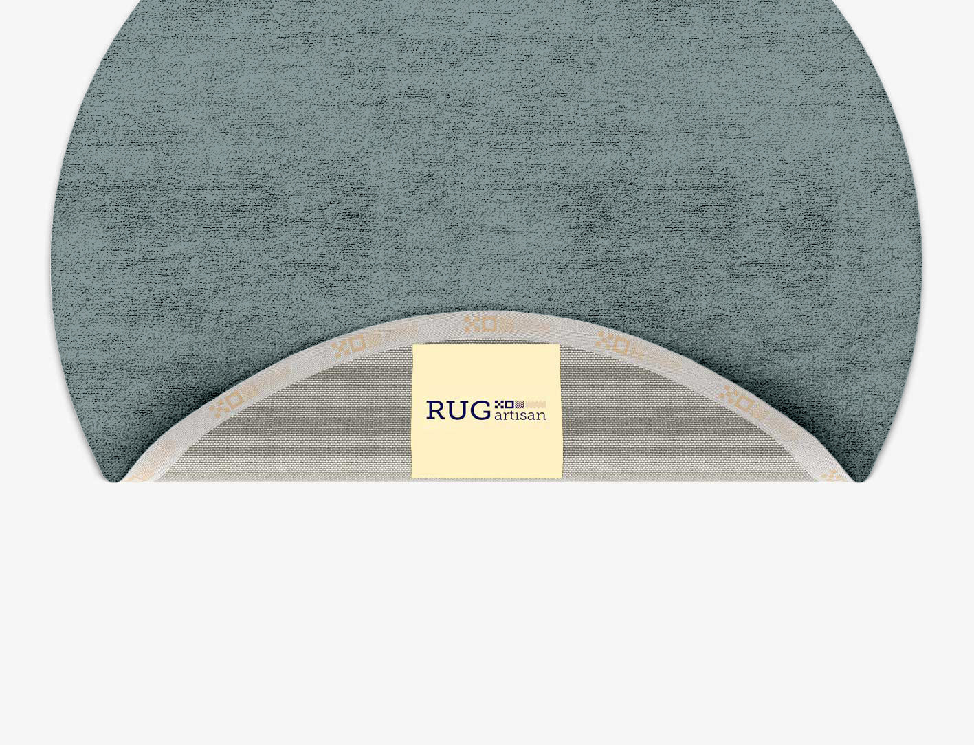 RA-BG09 Solid Colors Round Hand Tufted Bamboo Silk Custom Rug by Rug Artisan