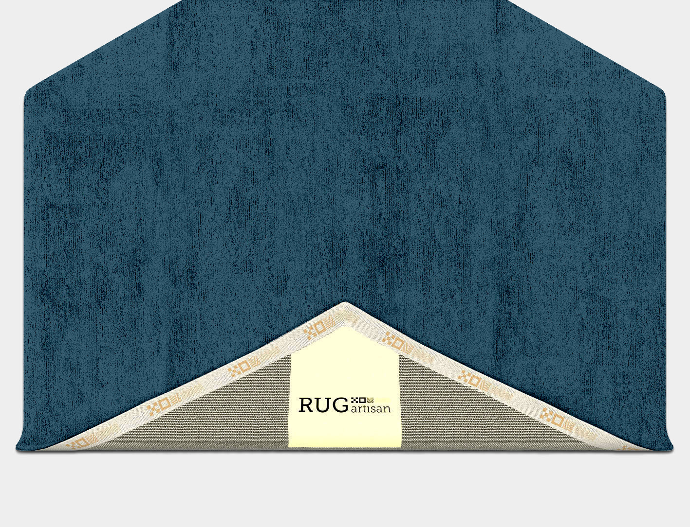 RA-BI02 Solid Colors Hexagon Hand Tufted Bamboo Silk Custom Rug by Rug Artisan