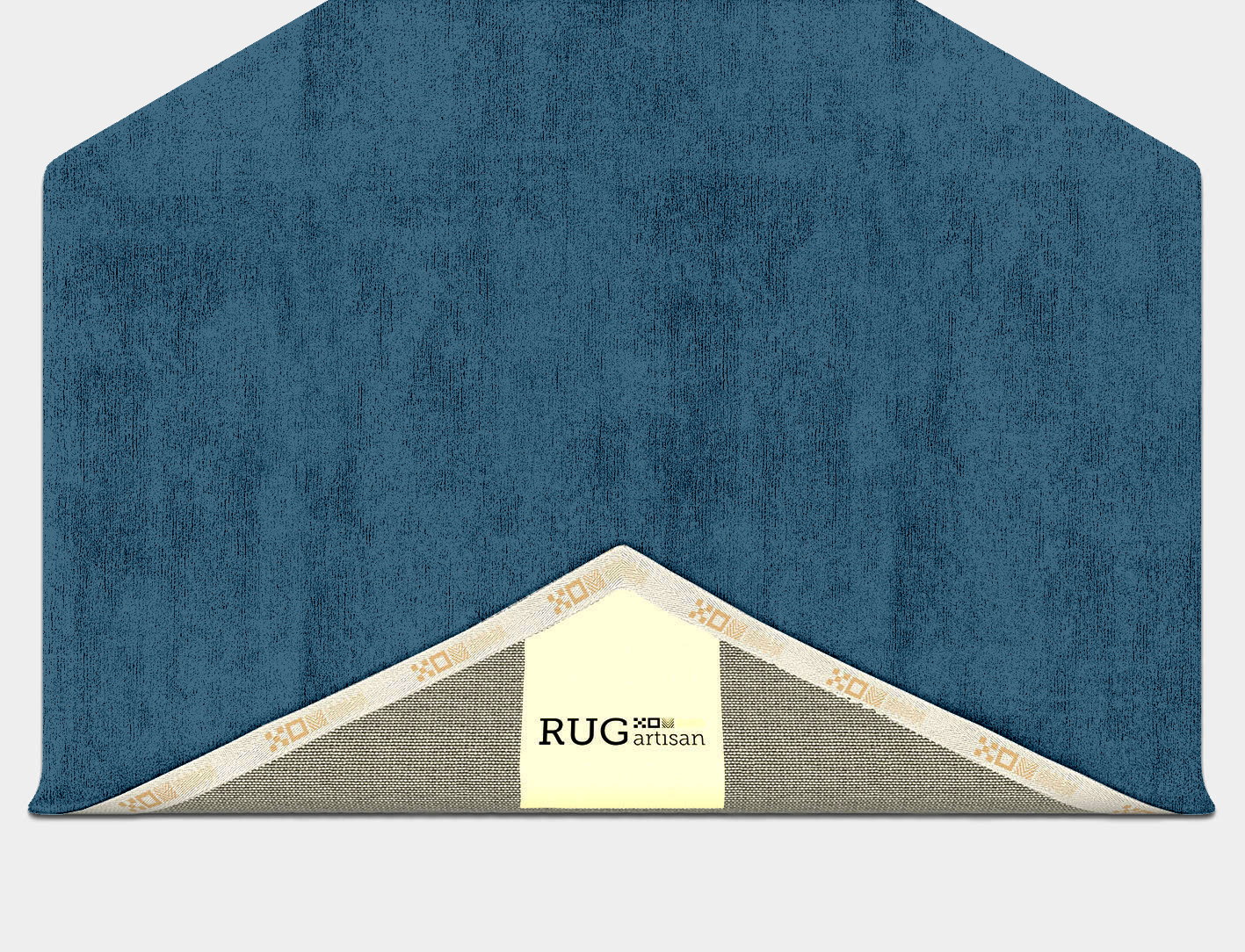RA-BI04 Solid Colors Hexagon Hand Tufted Bamboo Silk Custom Rug by Rug Artisan