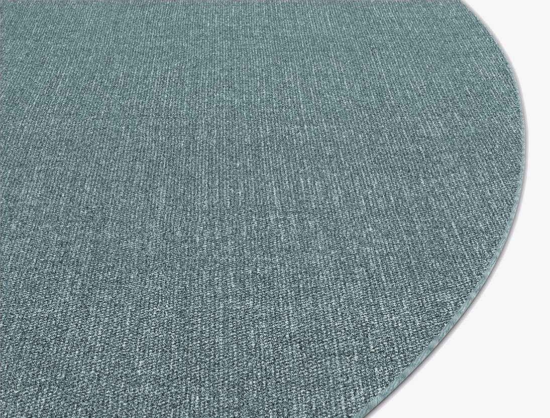RA-BI09 Solid Colors Round Flatweave New Zealand Wool Custom Rug by Rug Artisan