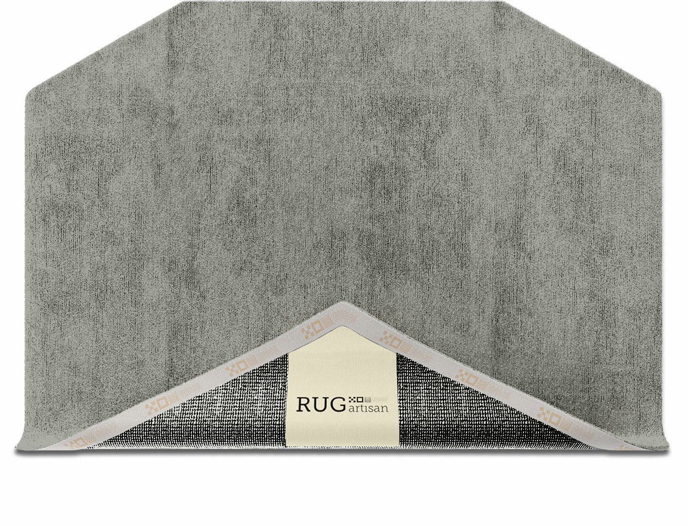 RA-BN10 Solid Colors Hexagon Hand Knotted Bamboo Silk Custom Rug by Rug Artisan