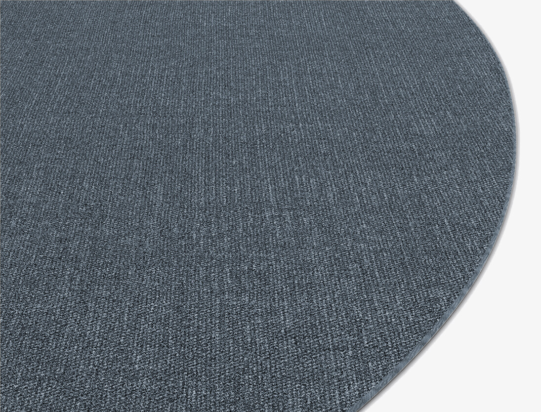 RA-BS05 Solid Colours Round Outdoor Recycled Yarn Custom Rug by Rug Artisan