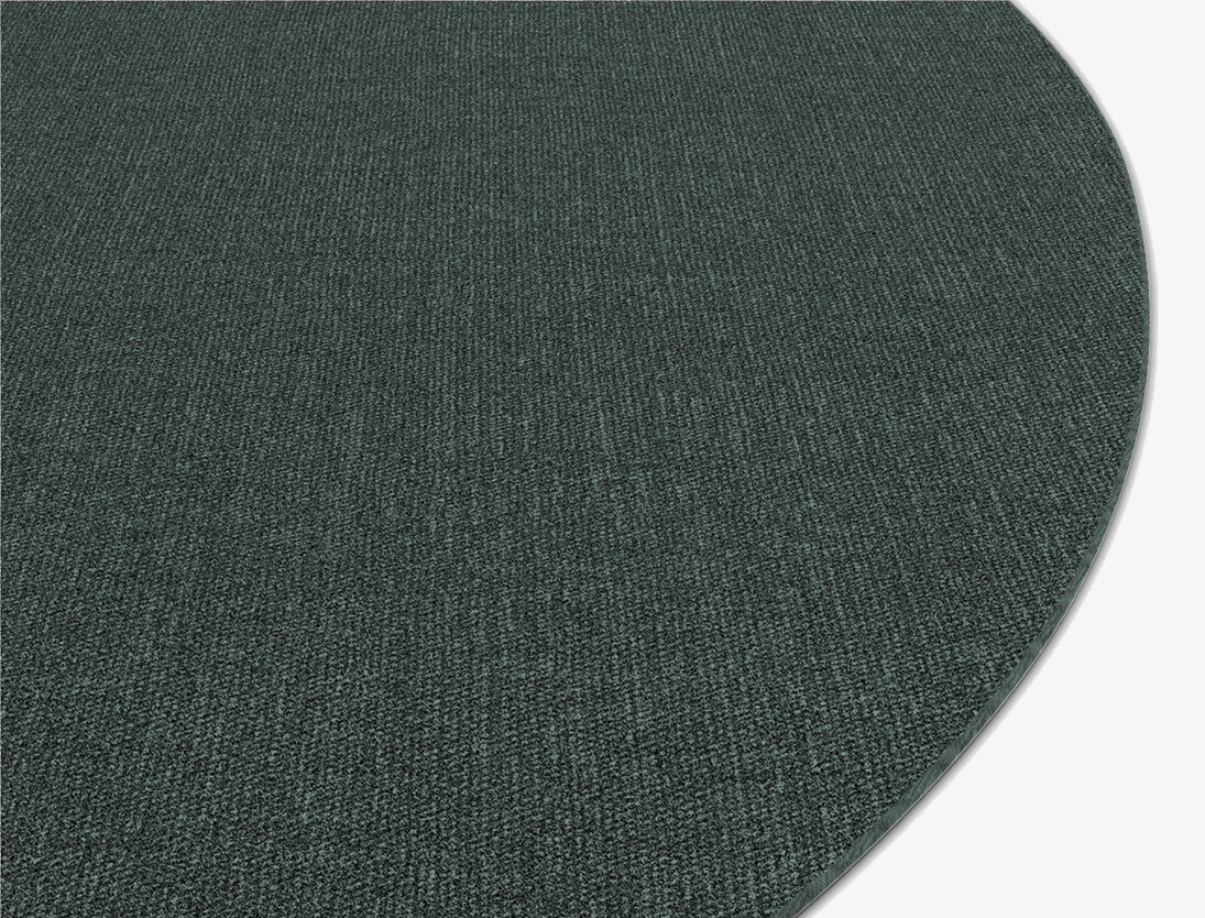 RA-CA03 Solid Colours Round Outdoor Recycled Yarn Custom Rug by Rug Artisan