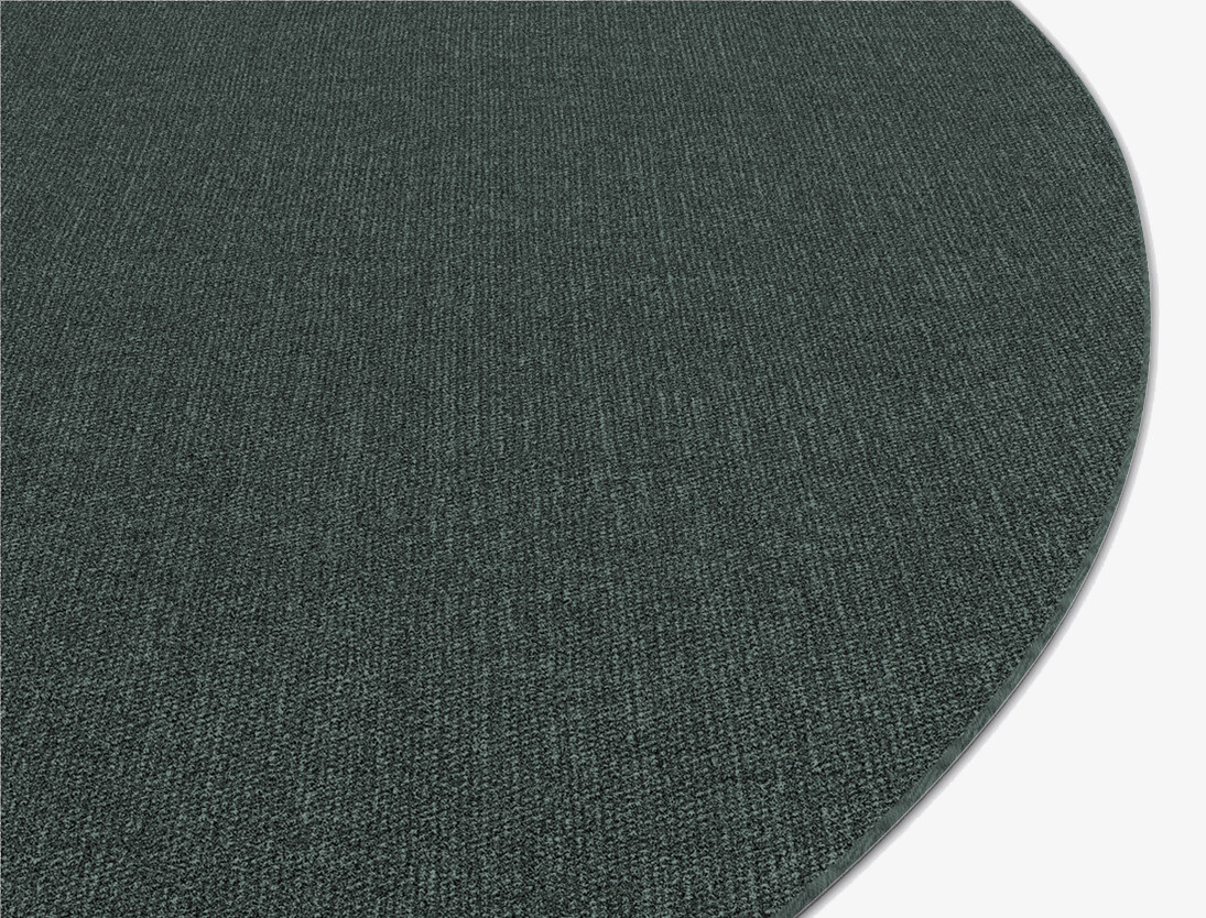 RA-CA03 Solid Colors Round Outdoor Recycled Yarn Custom Rug by Rug Artisan