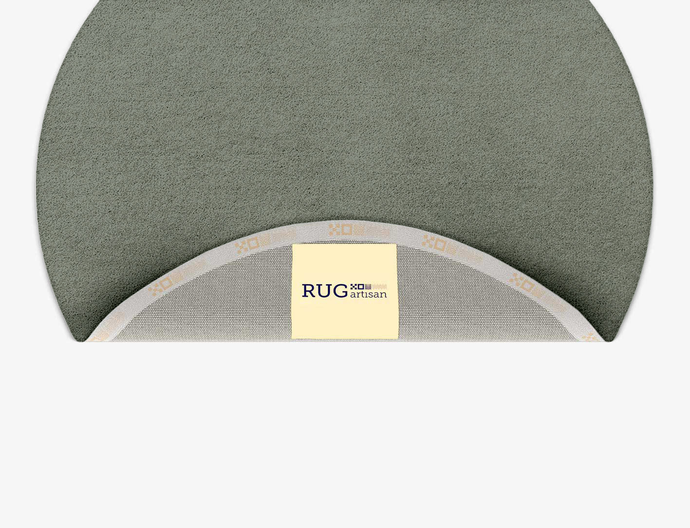 RA-CA08 Solid Colours Round Hand Tufted Pure Wool Custom Rug by Rug Artisan