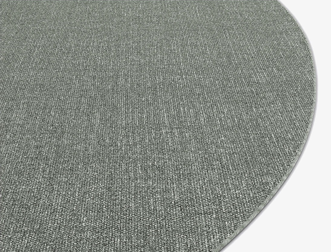 RA-CA08 Solid Colours Round Outdoor Recycled Yarn Custom Rug by Rug Artisan