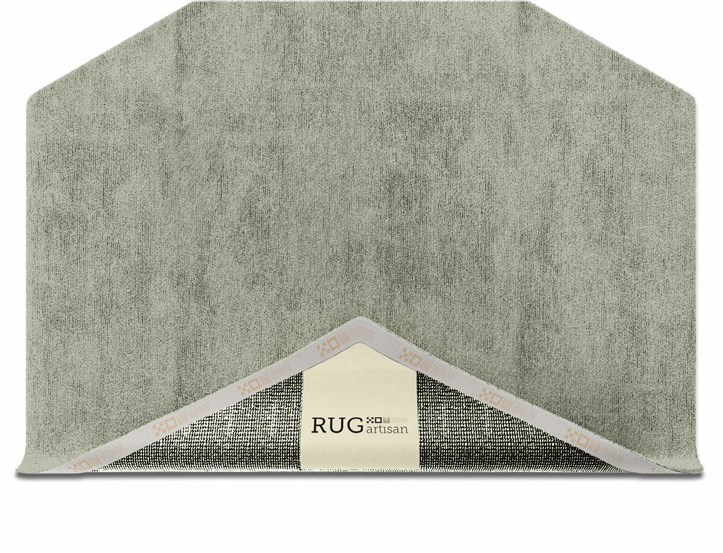 RA-CA11 Solid Colors Hexagon Hand Knotted Bamboo Silk Custom Rug by Rug Artisan