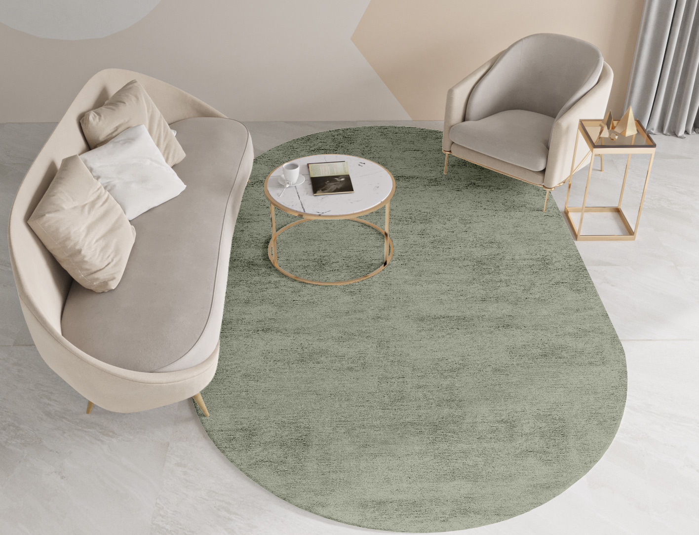 RA-CA11 Solid Colors Capsule Hand Tufted Bamboo Silk Custom Rug by Rug Artisan