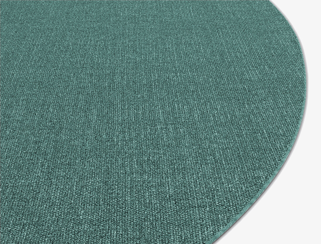 RA-CB07 Solid Colours Round Outdoor Recycled Yarn Custom Rug by Rug Artisan