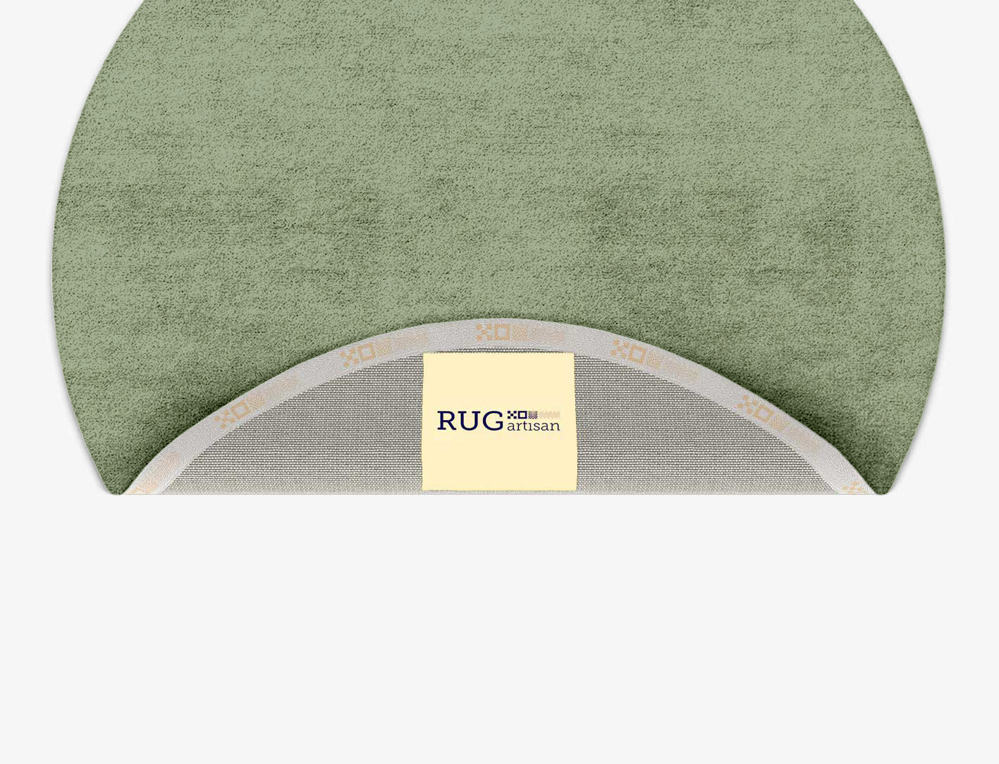 RA-CC09 Solid Colors Round Hand Tufted Bamboo Silk Custom Rug by Rug Artisan