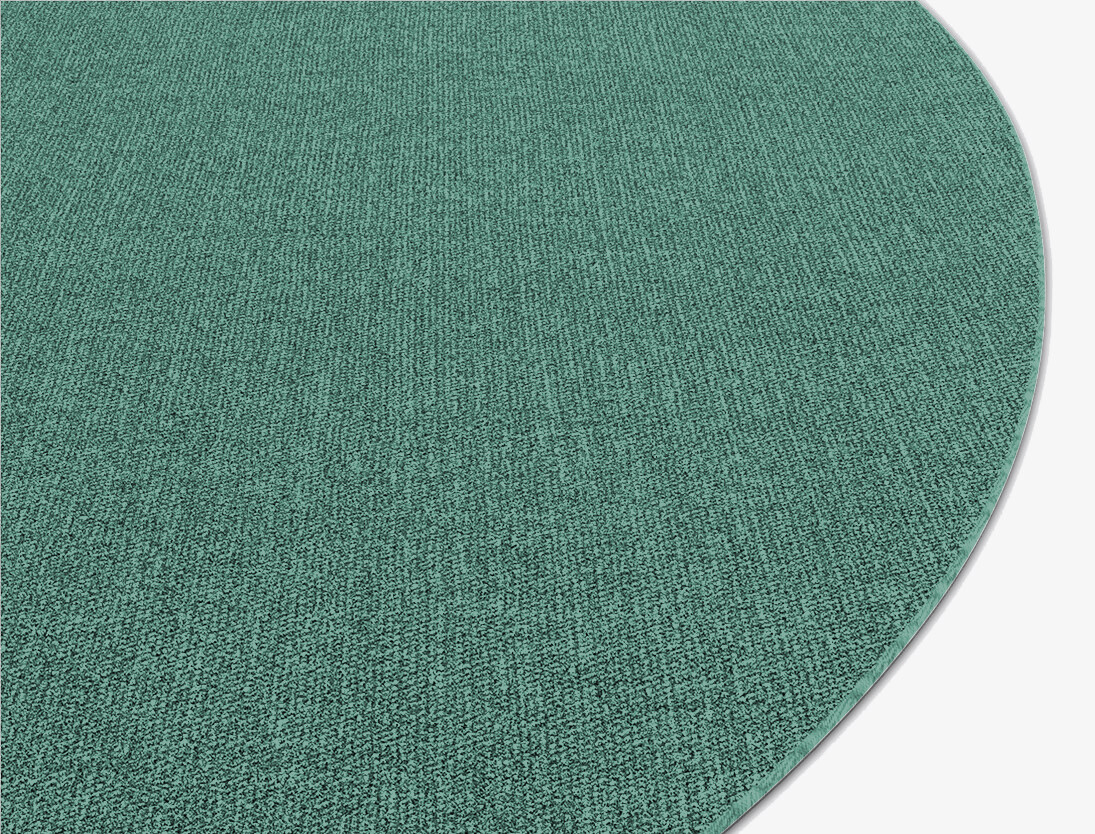RA-CH06 Solid Colours Round Flatweave New Zealand Wool Custom Rug by Rug Artisan
