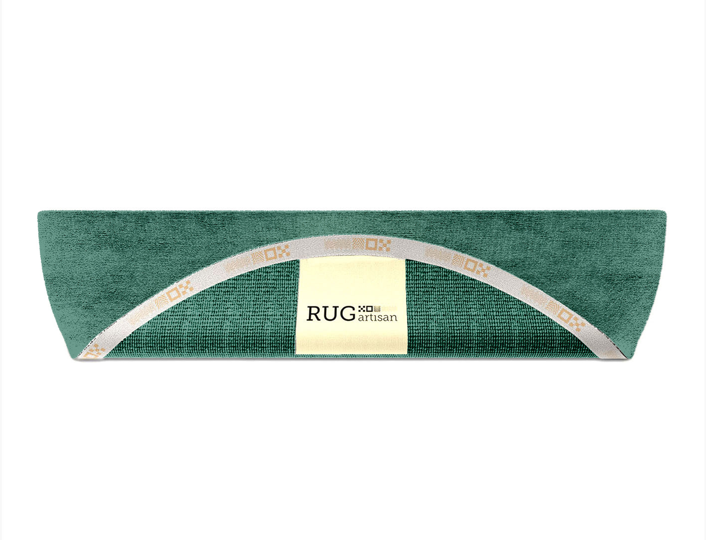 RA-CH06 Solid Colors Halfmoon Hand Knotted Bamboo Silk Custom Rug by Rug Artisan