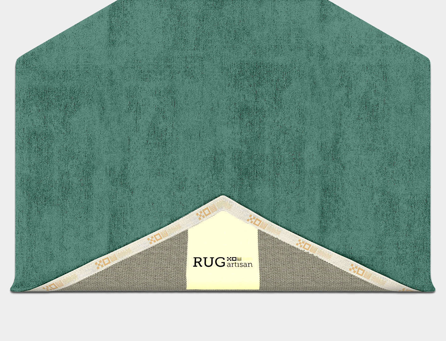RA-CH06 Solid Colors Hexagon Hand Tufted Bamboo Silk Custom Rug by Rug Artisan