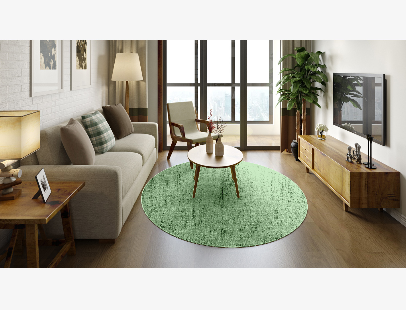 RA-CH10 Solid Colors Oval Flatweave Bamboo Silk Custom Rug by Rug Artisan