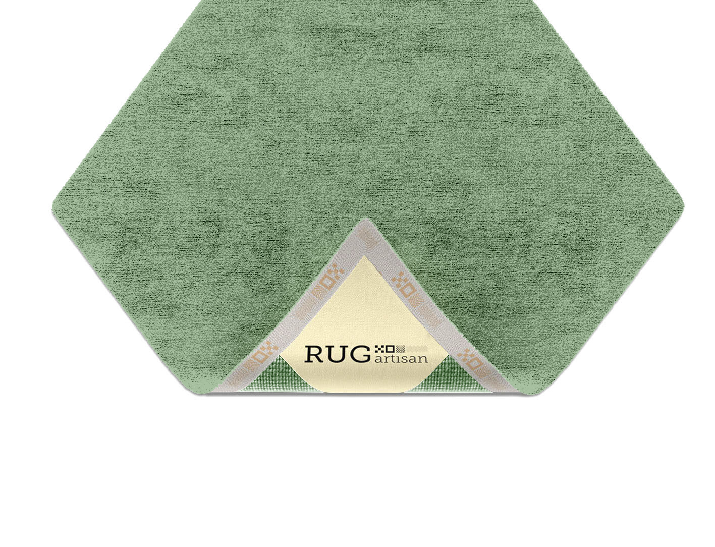 RA-CH10 Solid Colors Diamond Hand Knotted Bamboo Silk Custom Rug by Rug Artisan