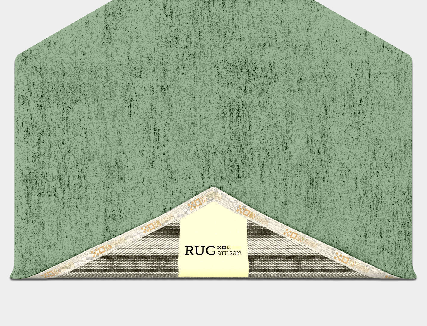 RA-CH10 Solid Colors Hexagon Hand Tufted Bamboo Silk Custom Rug by Rug Artisan
