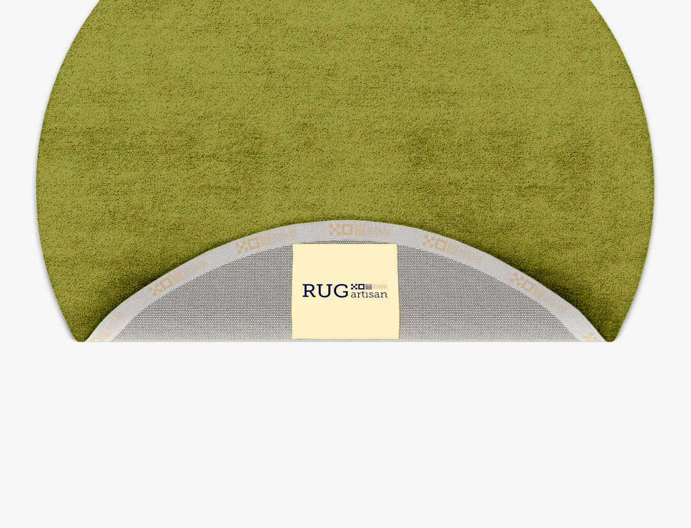 RA-CK04 Solid Colours Round Hand Tufted Bamboo Silk Custom Rug by Rug Artisan