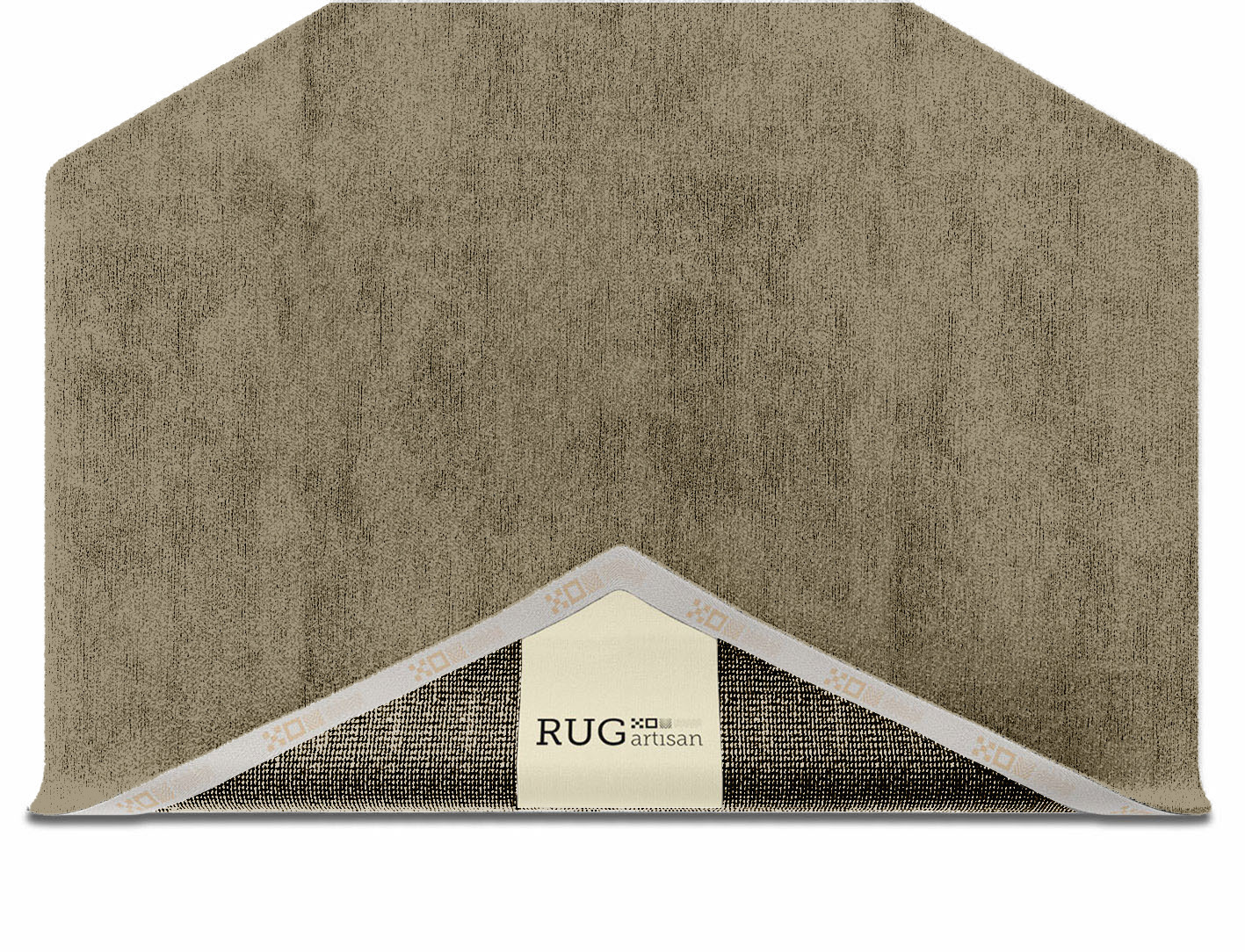 RA-CN09 Solid Colors Hexagon Hand Knotted Bamboo Silk Custom Rug by Rug Artisan