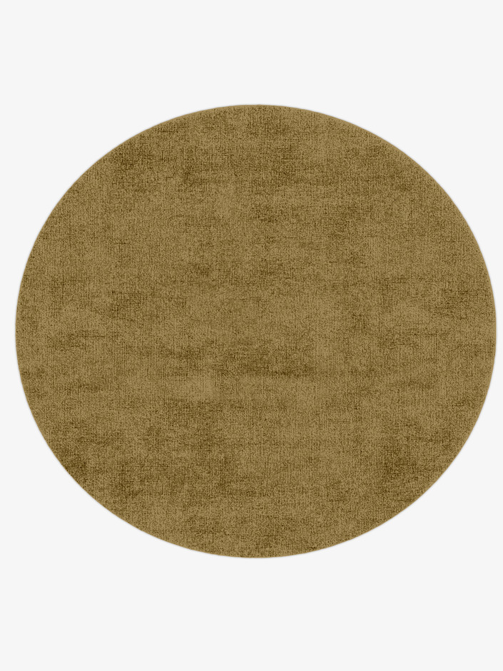 RA-DF07 Solid Colours Round Hand Knotted Bamboo Silk Custom Rug by Rug Artisan