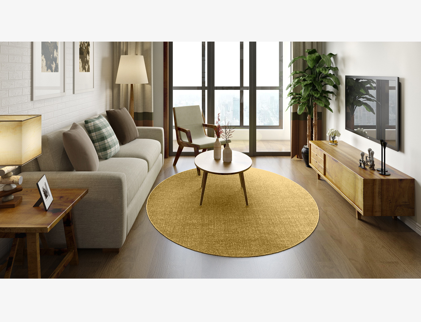RA-DF09 Solid Colors Oval Outdoor Recycled Yarn Custom Rug by Rug Artisan