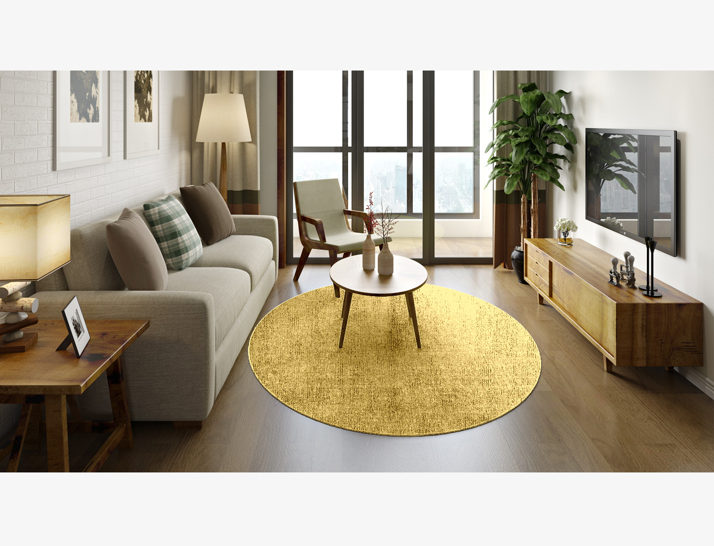 RA-DI11 Solid Colors Oval Flatweave Bamboo Silk Custom Rug by Rug Artisan