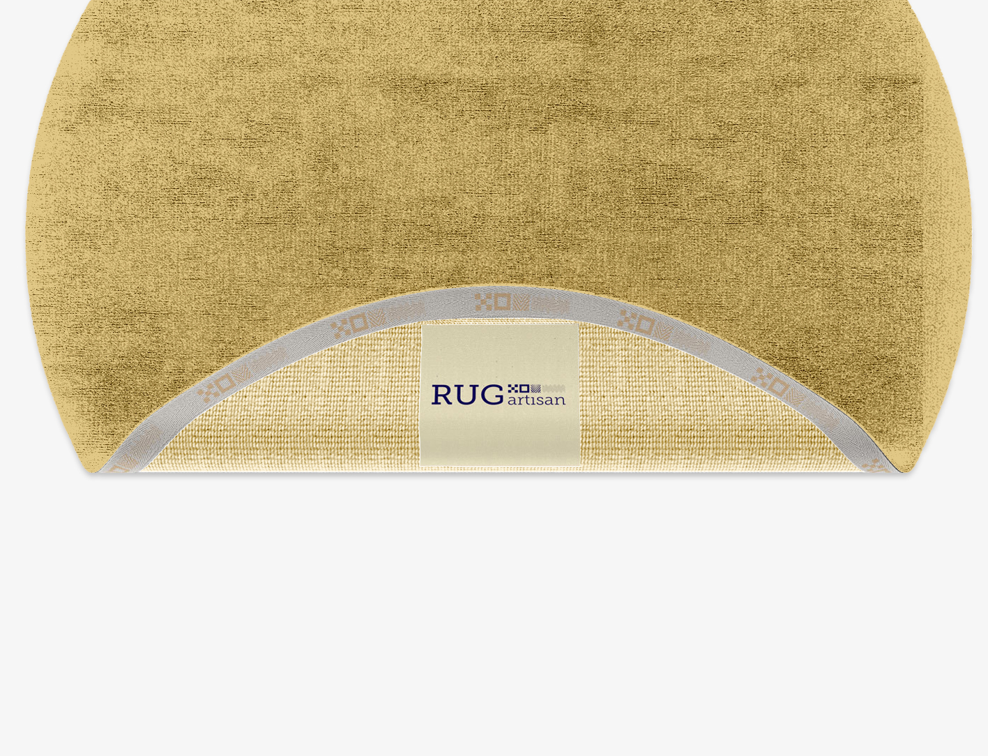 RA-DI11 Solid Colors Round Hand Knotted Bamboo Silk Custom Rug by Rug Artisan