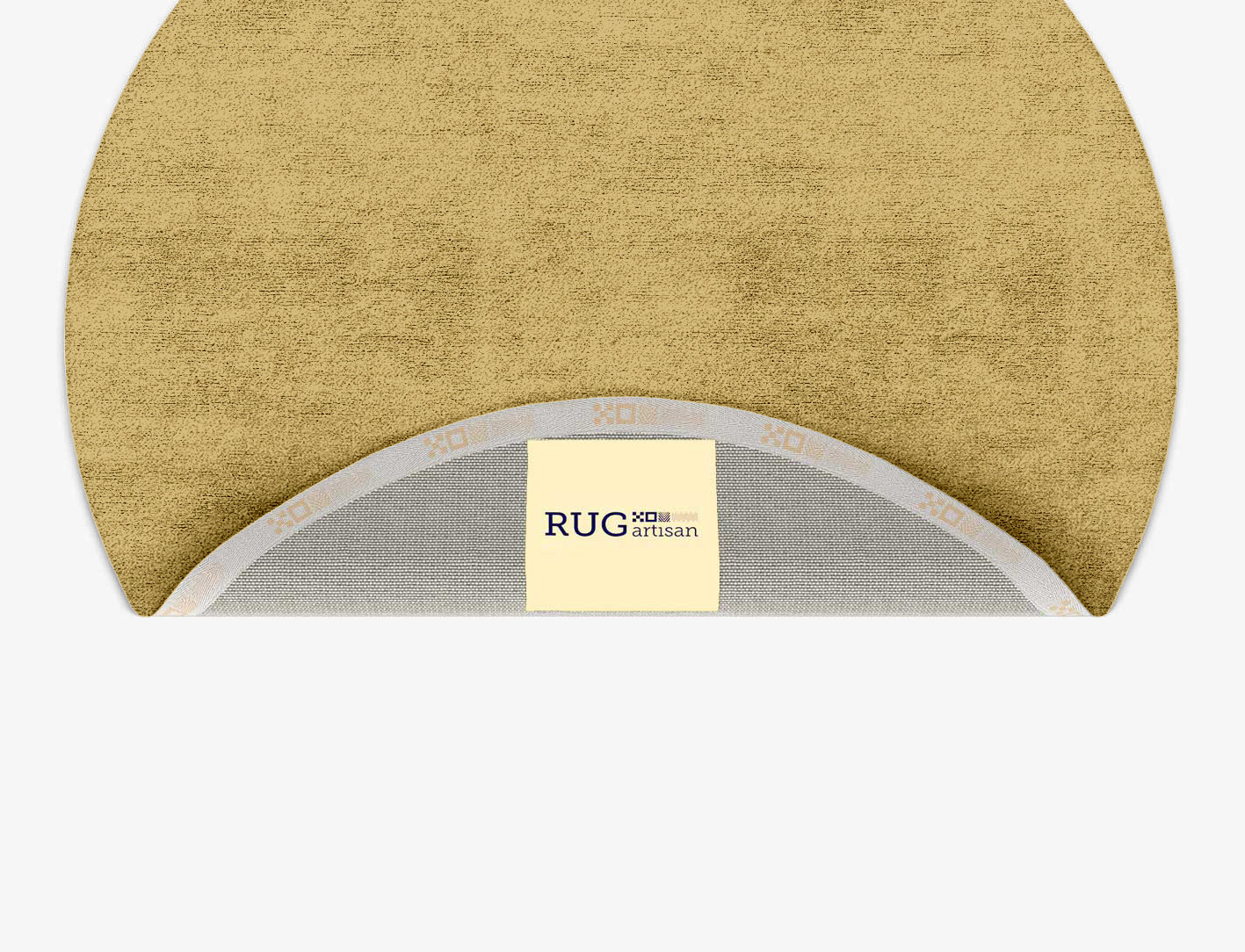 RA-DI11 Solid Colors Round Hand Tufted Bamboo Silk Custom Rug by Rug Artisan