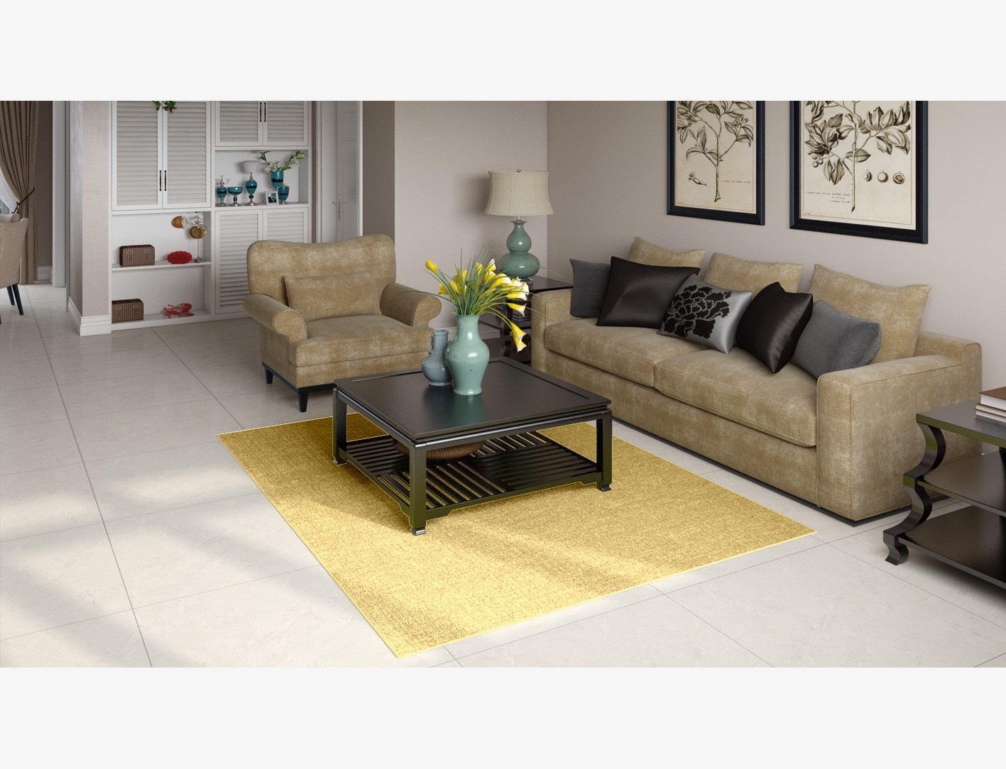 RA-DJ12 Solid Colors Rectangle Flatweave New Zealand Wool Custom Rug by Rug Artisan