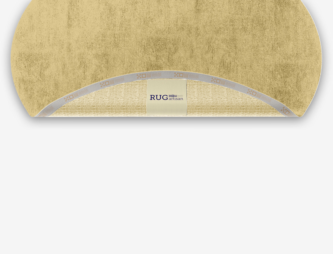 RA-DJ12 Solid Colors Oval Hand Knotted Bamboo Silk Custom Rug by Rug Artisan