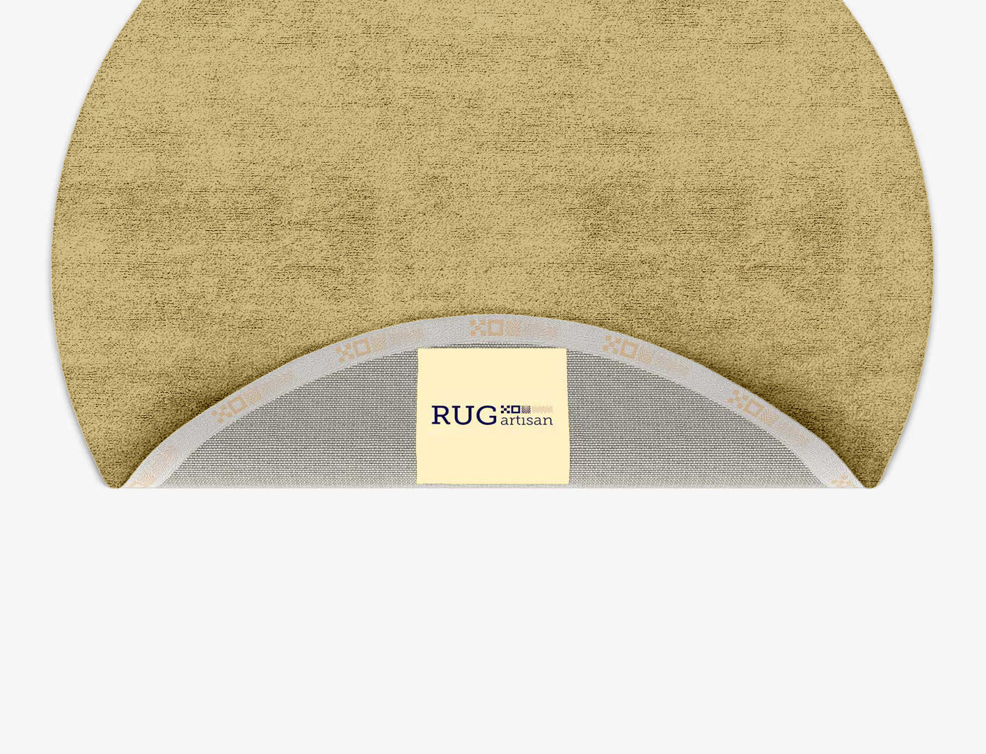 RA-DJ12 Solid Colors Round Hand Tufted Bamboo Silk Custom Rug by Rug Artisan