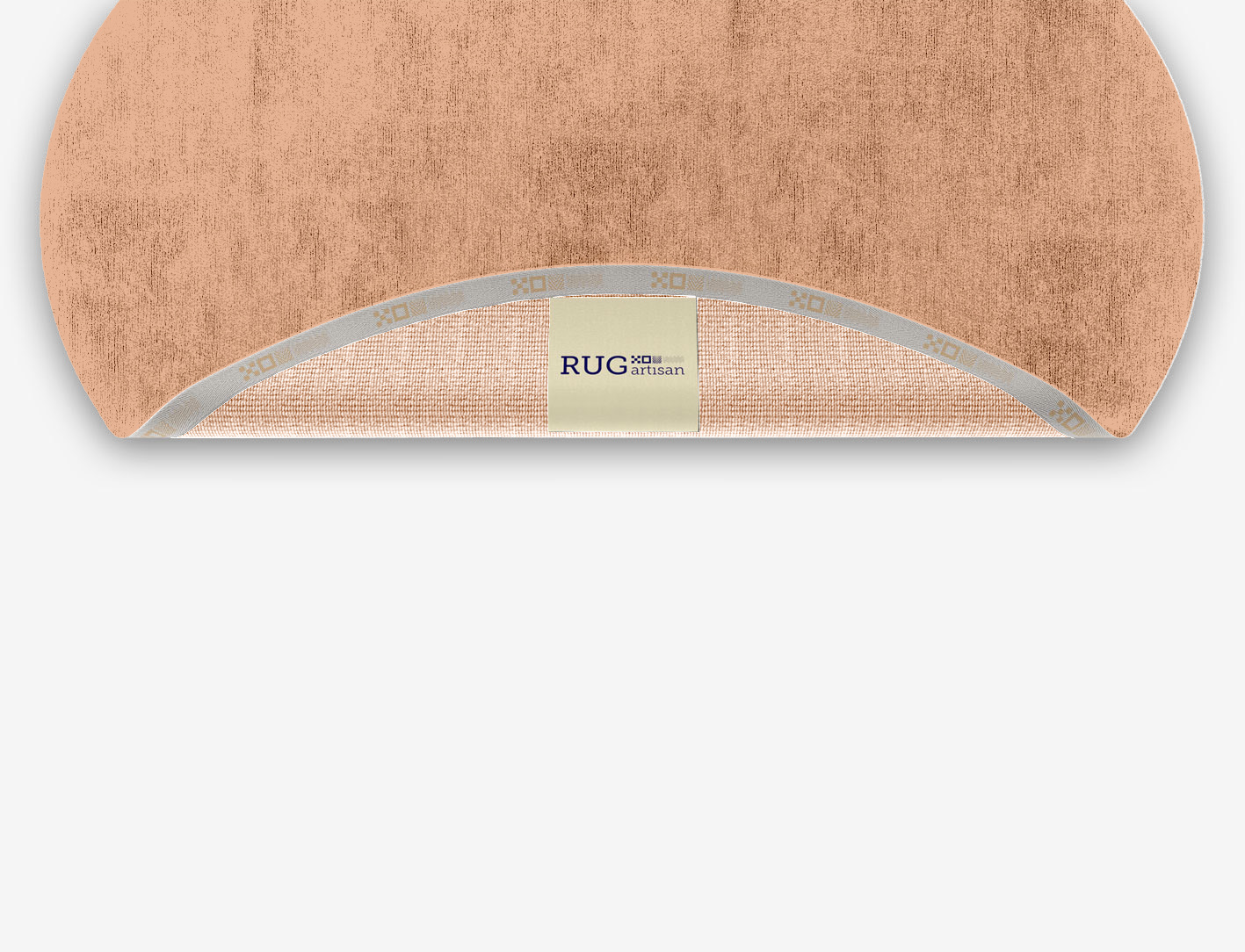 RA-DK09 Solid Colors Oval Hand Knotted Bamboo Silk Custom Rug by Rug Artisan