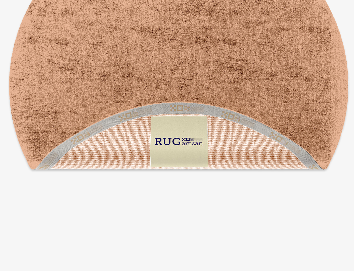 RA-DK09 Solid Colors Round Hand Knotted Bamboo Silk Custom Rug by Rug Artisan