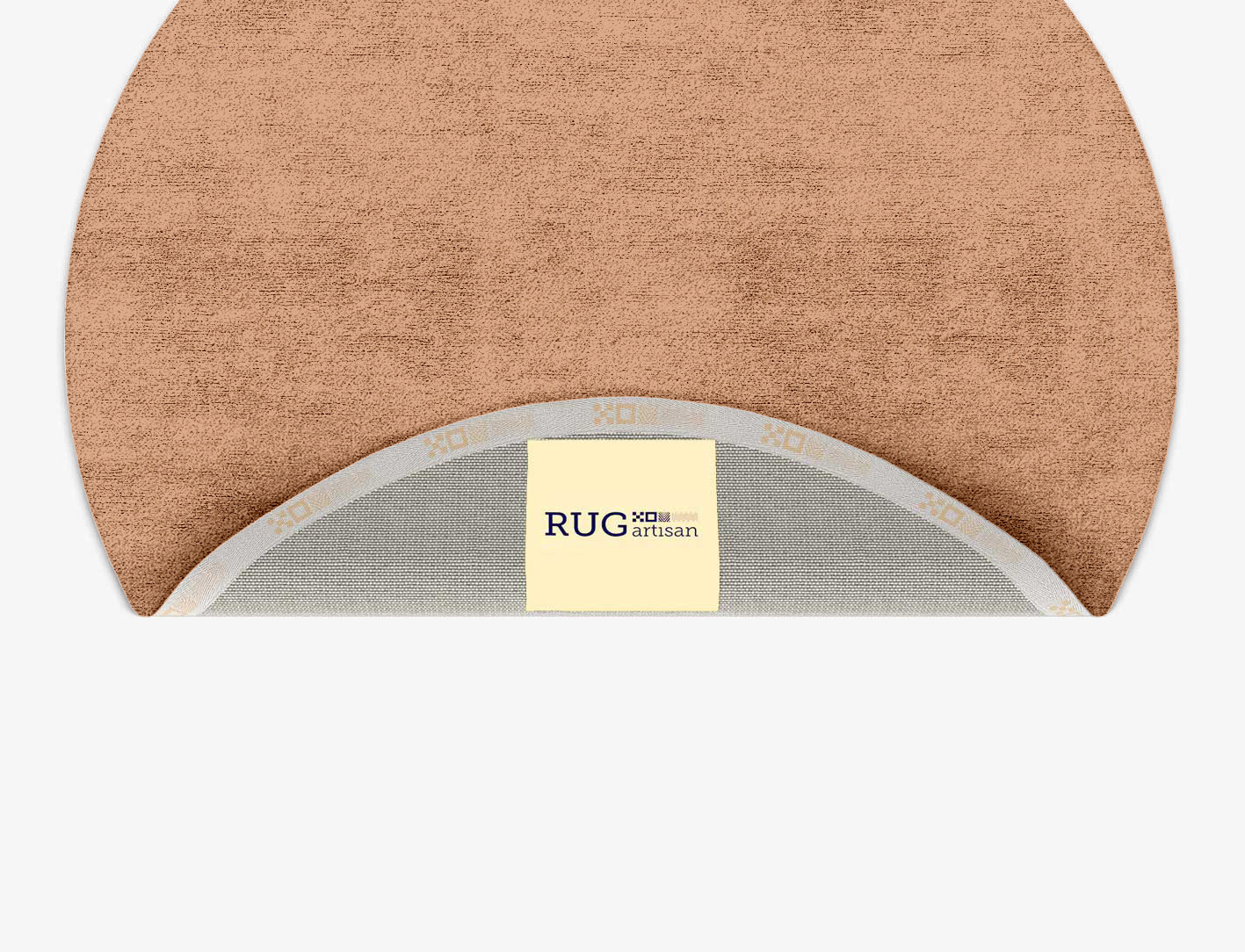 RA-DK09 Solid Colors Round Hand Tufted Bamboo Silk Custom Rug by Rug Artisan