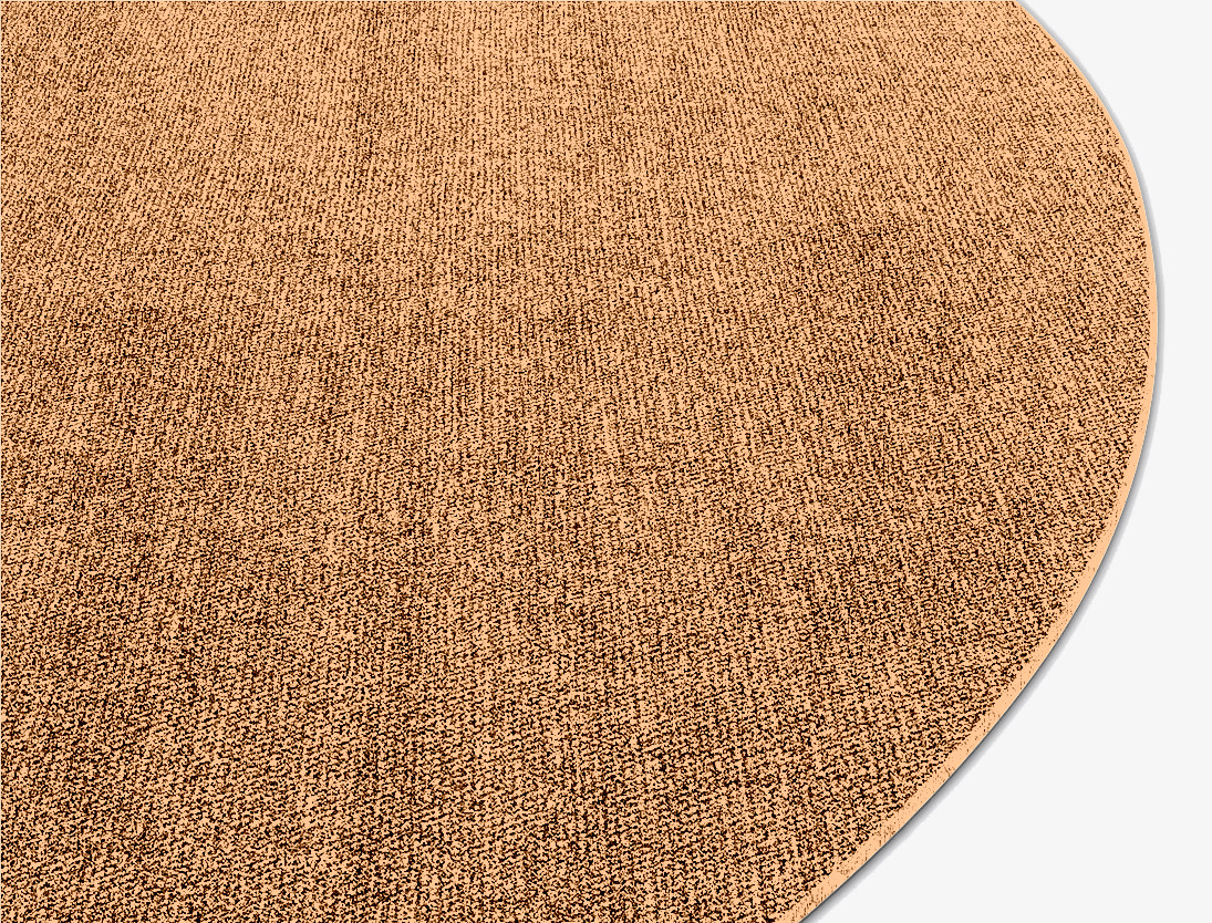 RA-DO09 Solid Colors Round Flatweave Bamboo Silk Custom Rug by Rug Artisan