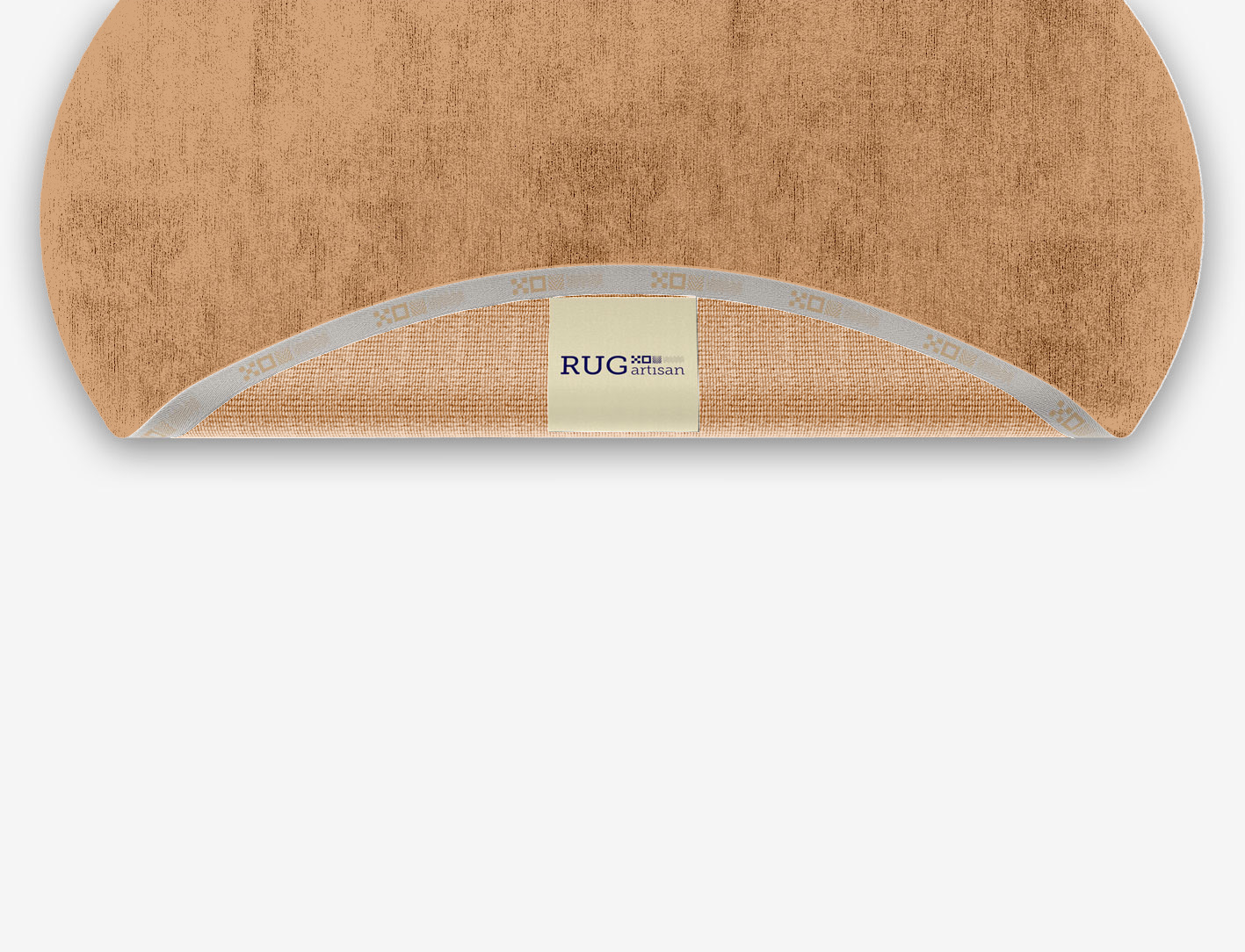RA-DO09 Solid Colors Oval Hand Knotted Bamboo Silk Custom Rug by Rug Artisan
