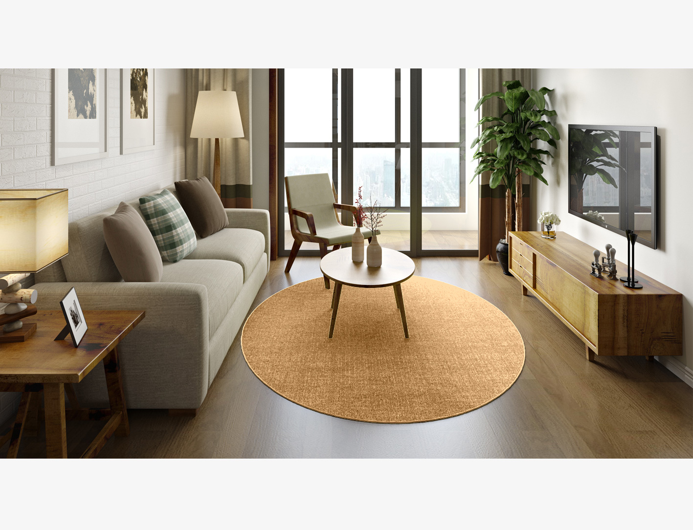 RA-DO11 Solid Colors Oval Flatweave New Zealand Wool Custom Rug by Rug Artisan