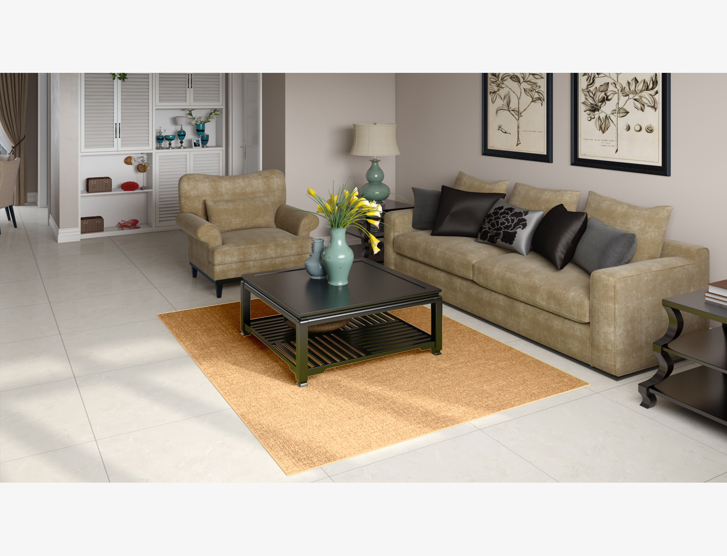 RA-DO11 Solid Colors Rectangle Flatweave New Zealand Wool Custom Rug by Rug Artisan