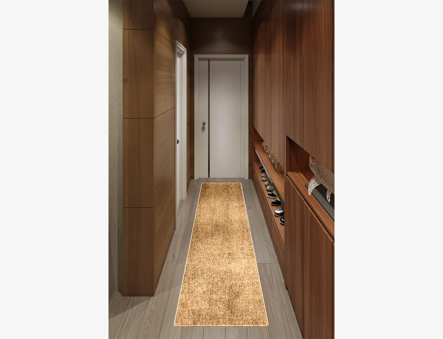 RA-DO11 Solid Colors Runner Flatweave Bamboo Silk Custom Rug by Rug Artisan