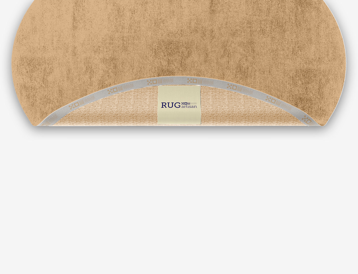 RA-DO11 Solid Colors Oval Hand Knotted Bamboo Silk Custom Rug by Rug Artisan