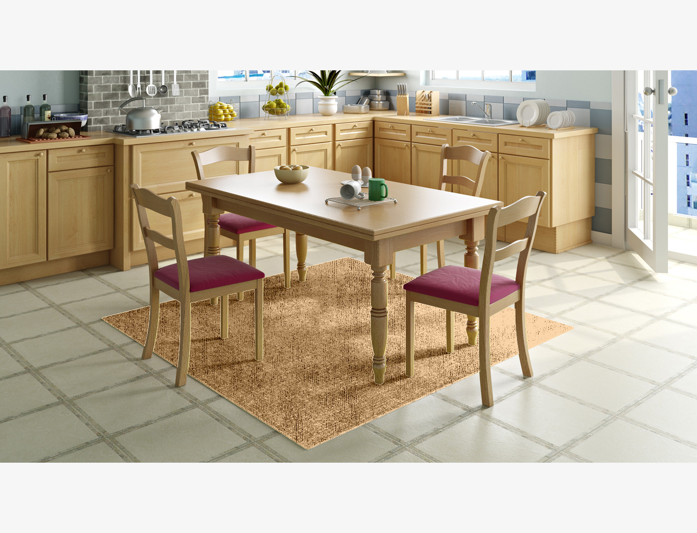 RA-DS11 Solid Colors Square Flatweave Bamboo Silk Custom Rug by Rug Artisan