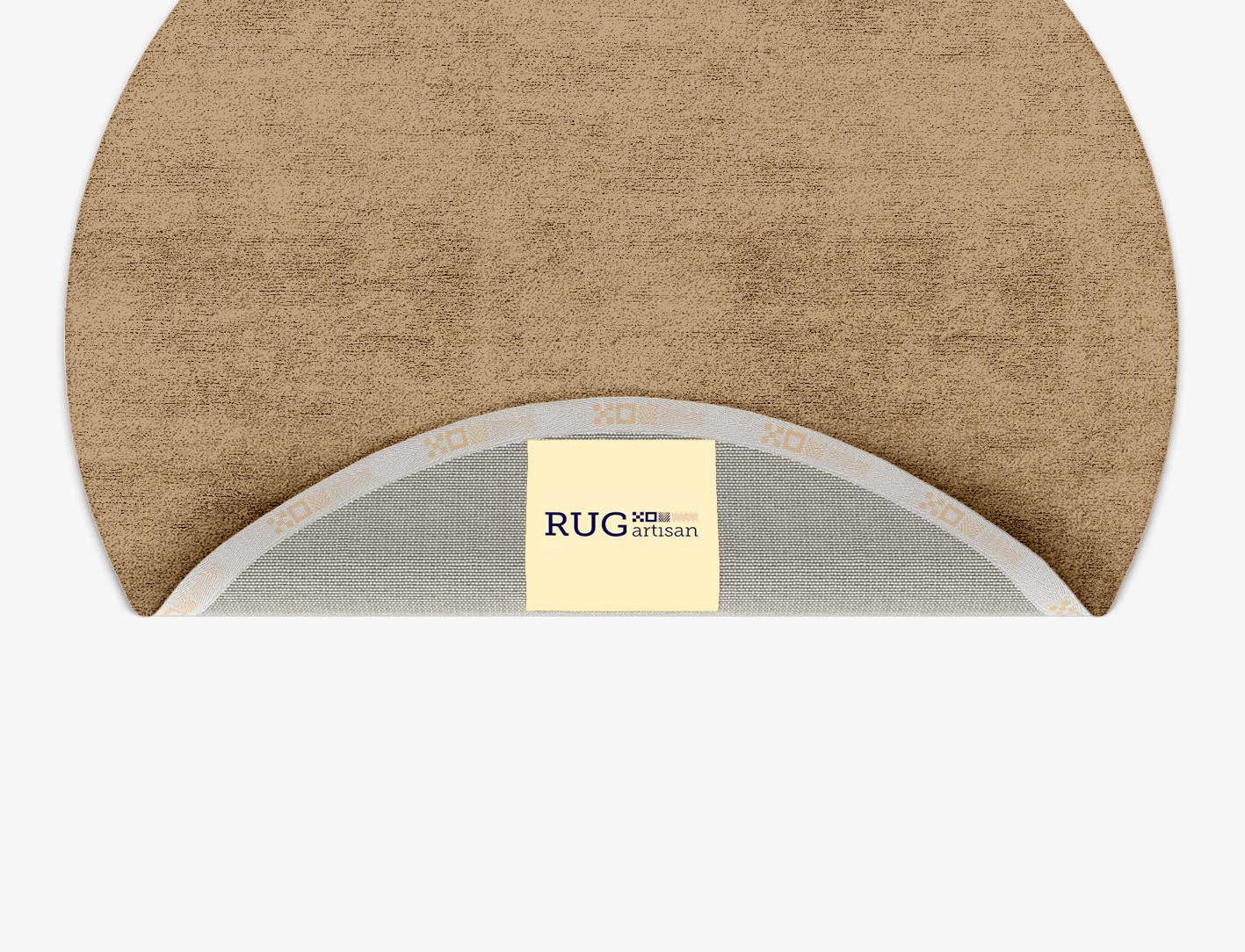 RA-DS11 Solid Colors Round Hand Tufted Bamboo Silk Custom Rug by Rug Artisan