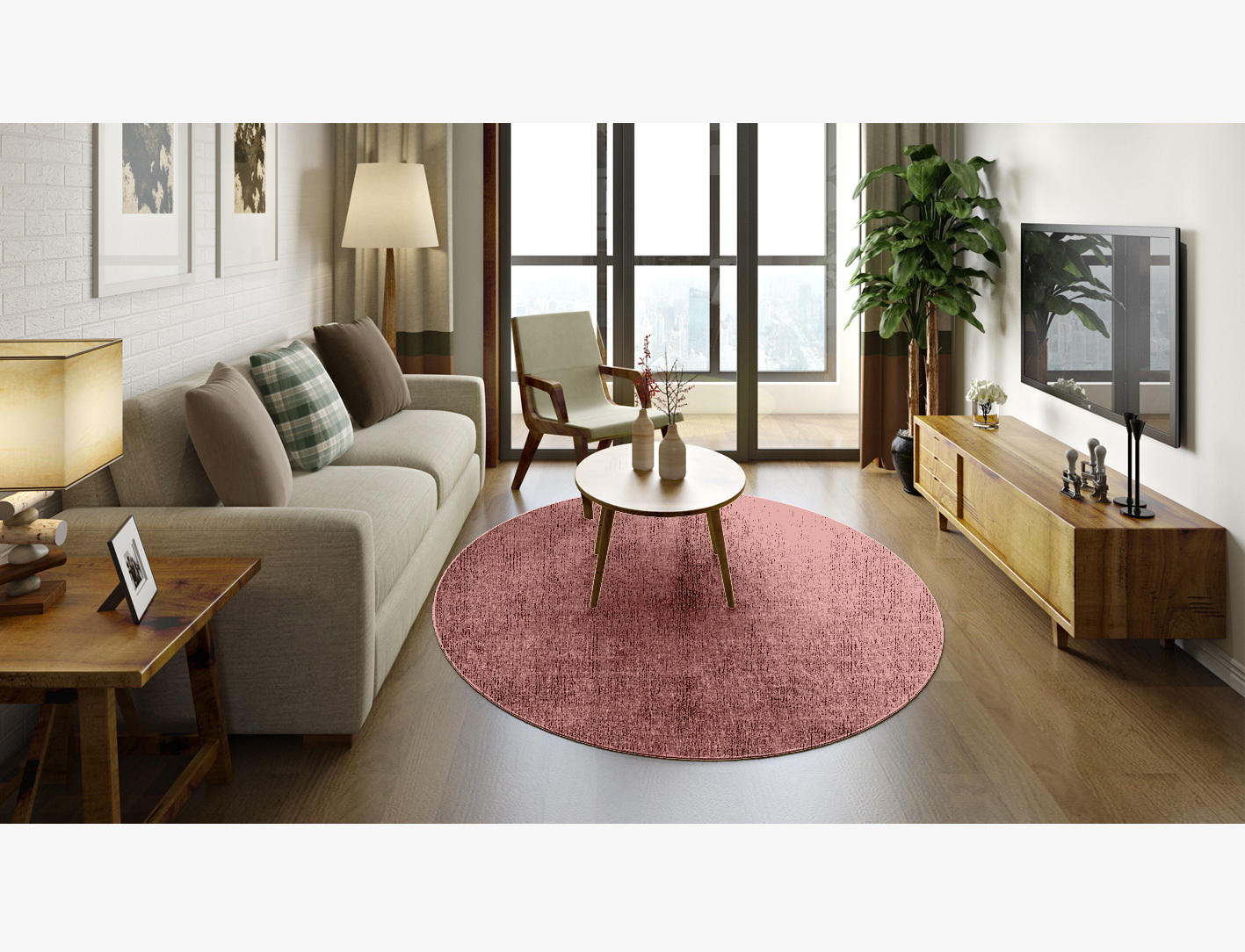 RA-EB09 Solid Colors Oval Flatweave Bamboo Silk Custom Rug by Rug Artisan