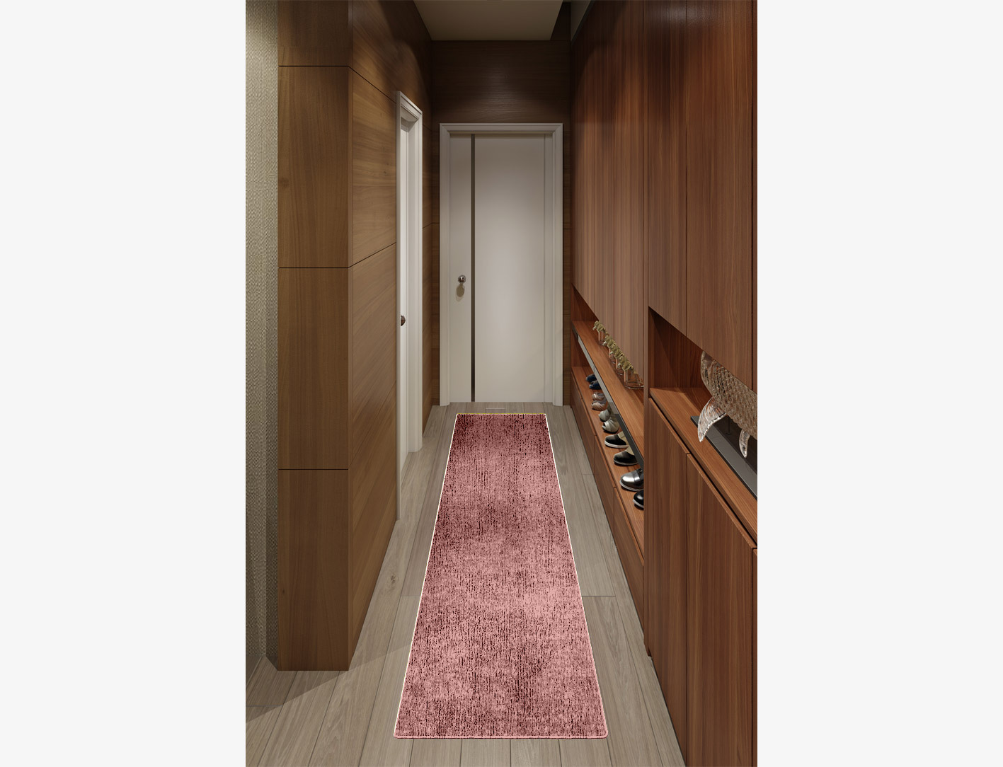RA-EB09 Solid Colors Runner Flatweave Bamboo Silk Custom Rug by Rug Artisan