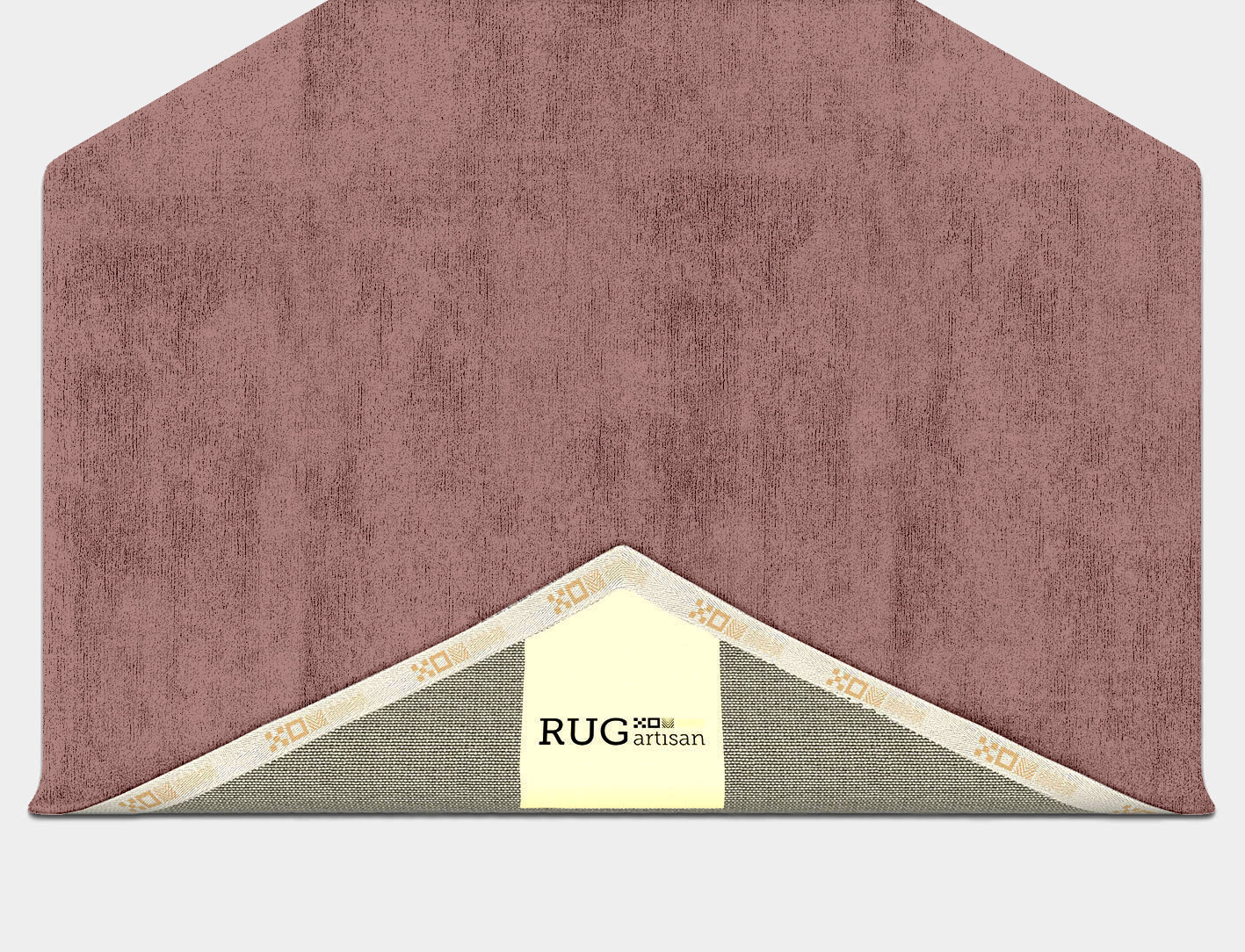 RA-EB09 Solid Colors Hexagon Hand Tufted Bamboo Silk Custom Rug by Rug Artisan